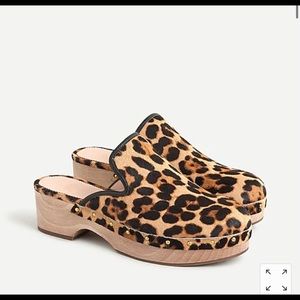 J. crew clogs in calf hair